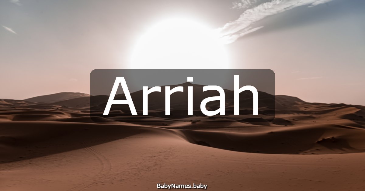 Arriah