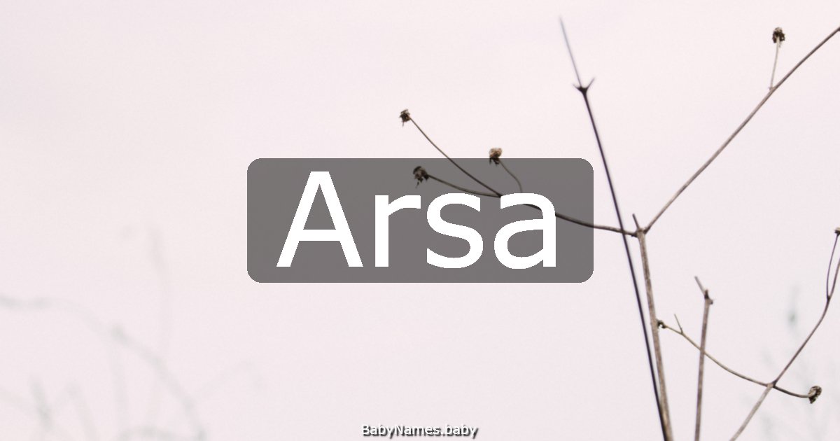 Arsa