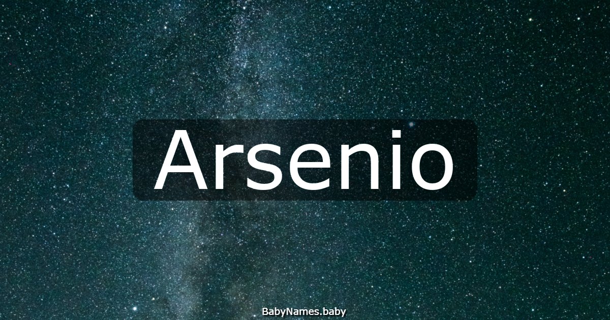 Arsenio