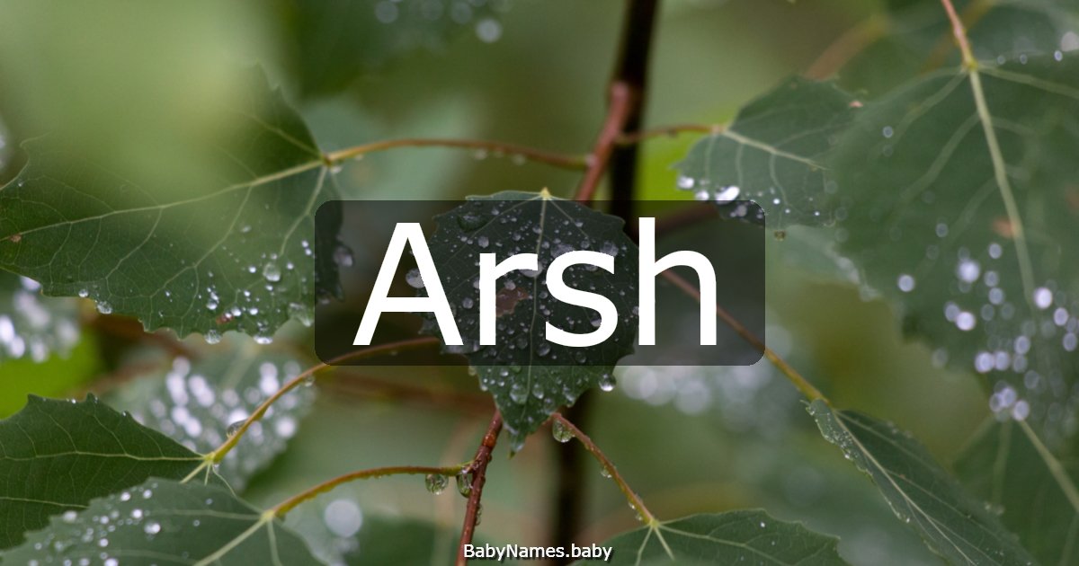 Arsh
