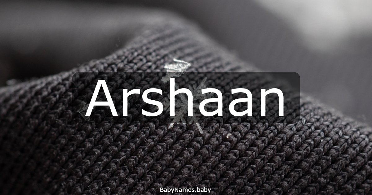 Arshaan