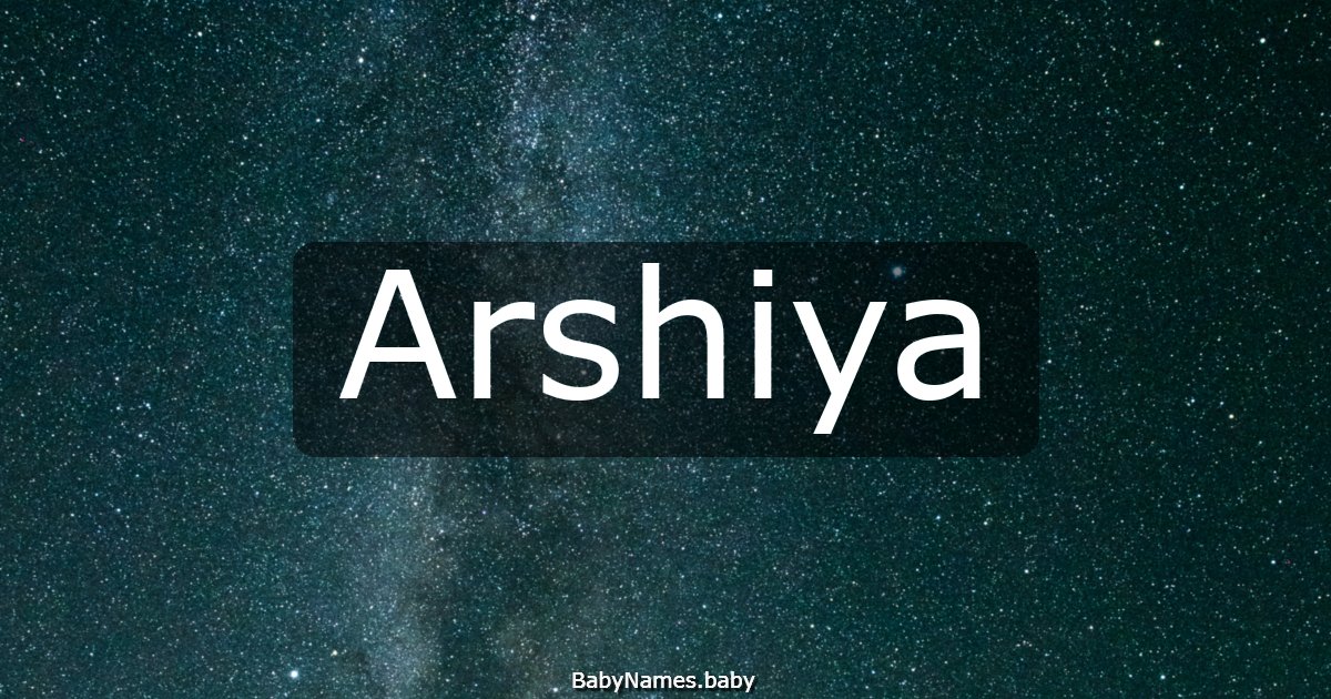 Arshiya