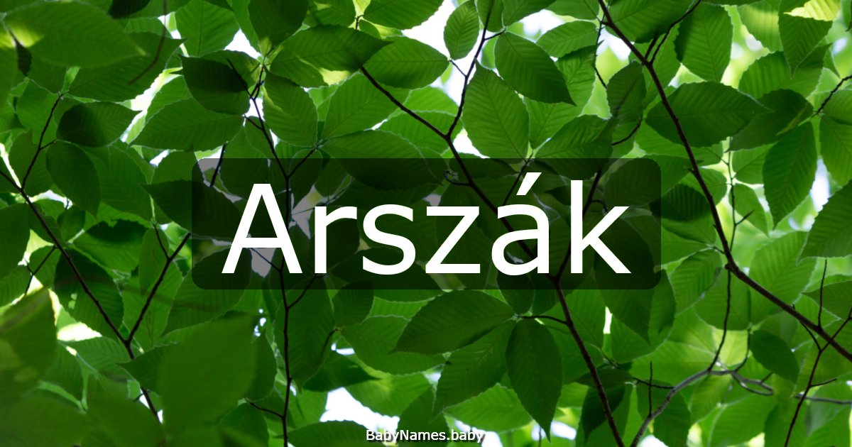 Arszák