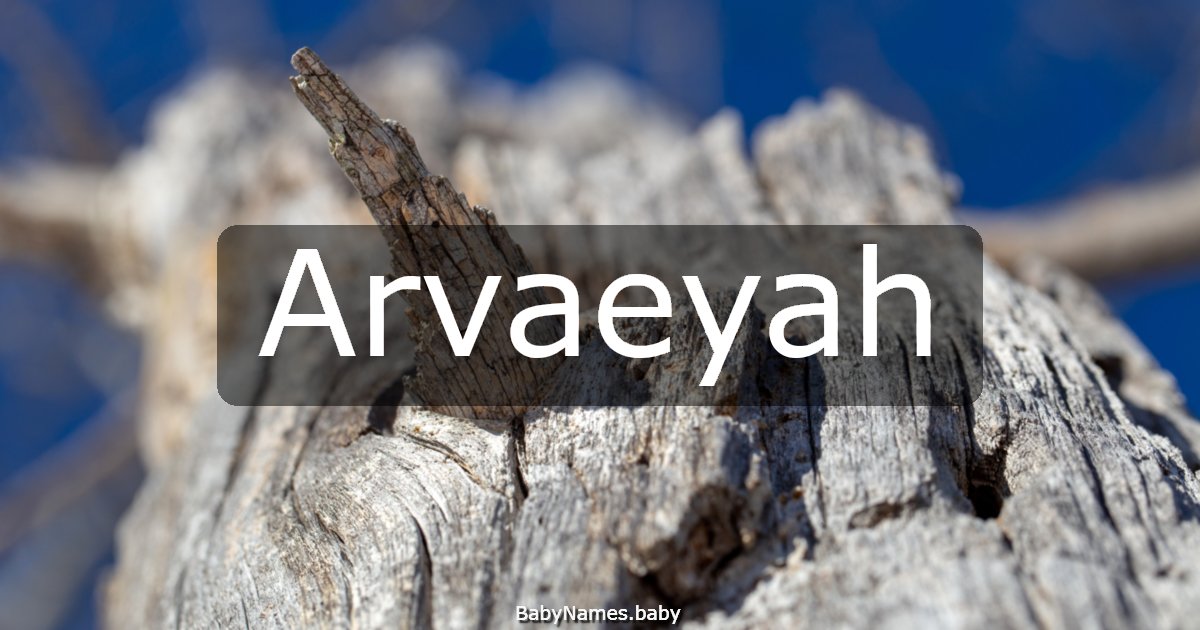 Arvaeyah