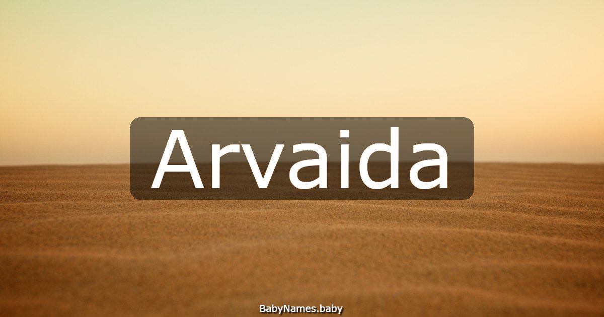 Arvaida
