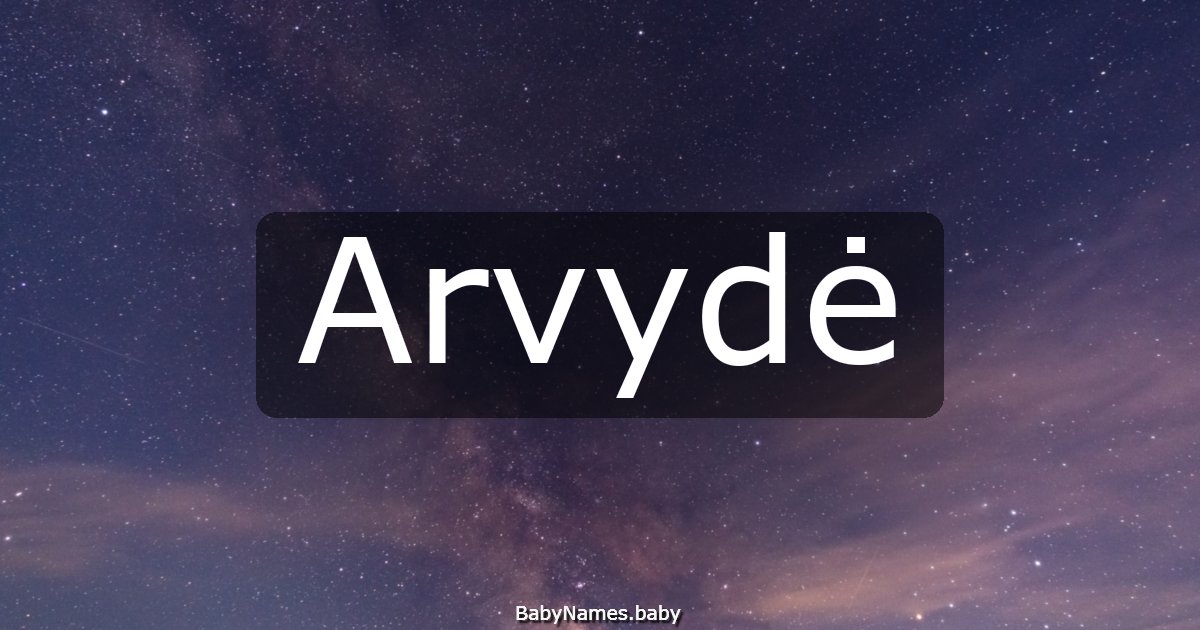 Arvydė