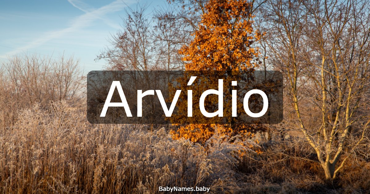 Arvídio