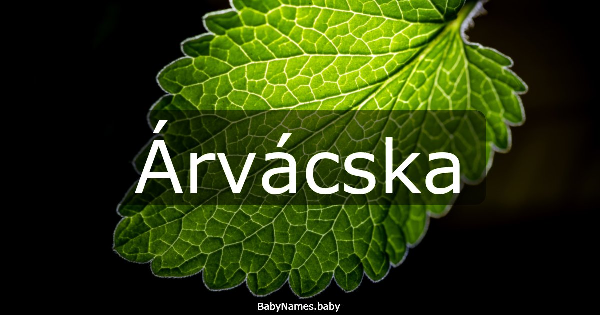 Árvácska