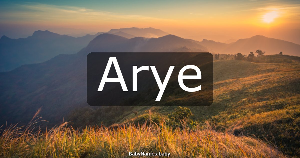 Arye