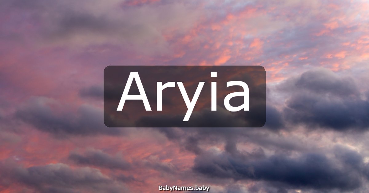 Aryia