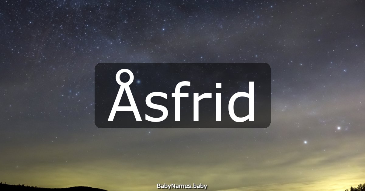 Åsfrid