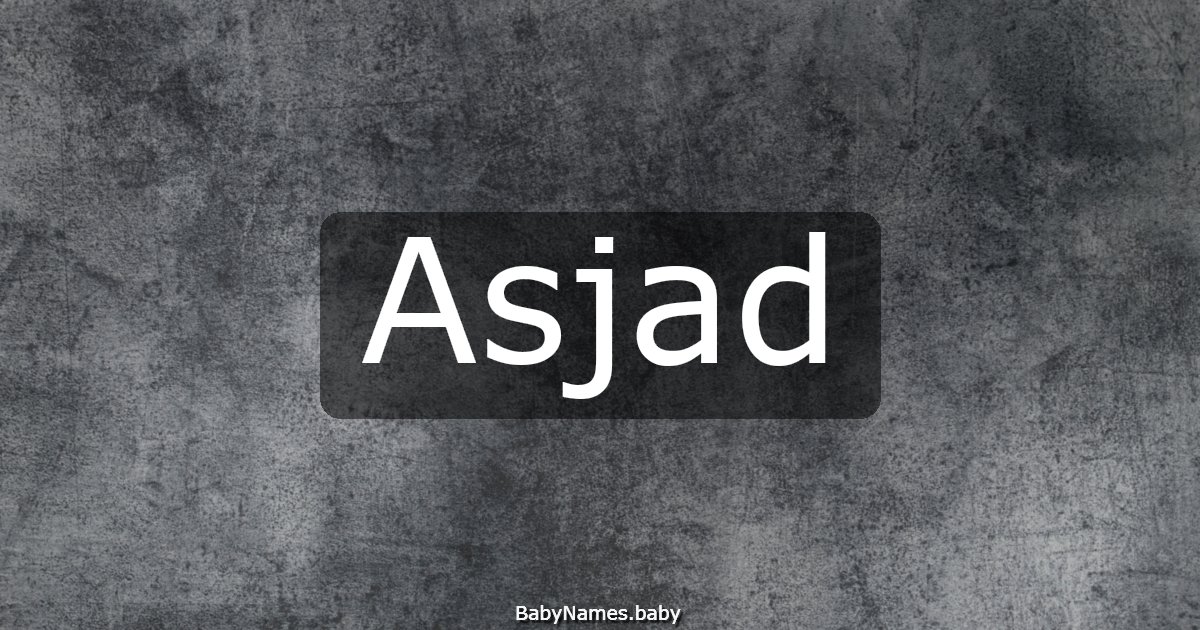 Asjad