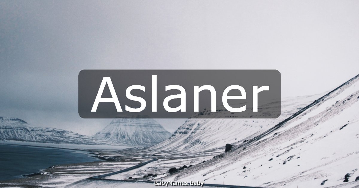 Aslaner