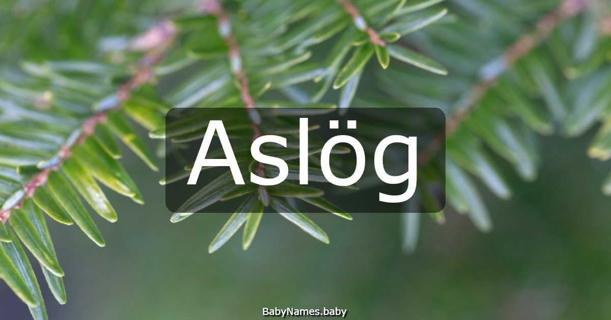 Aslög