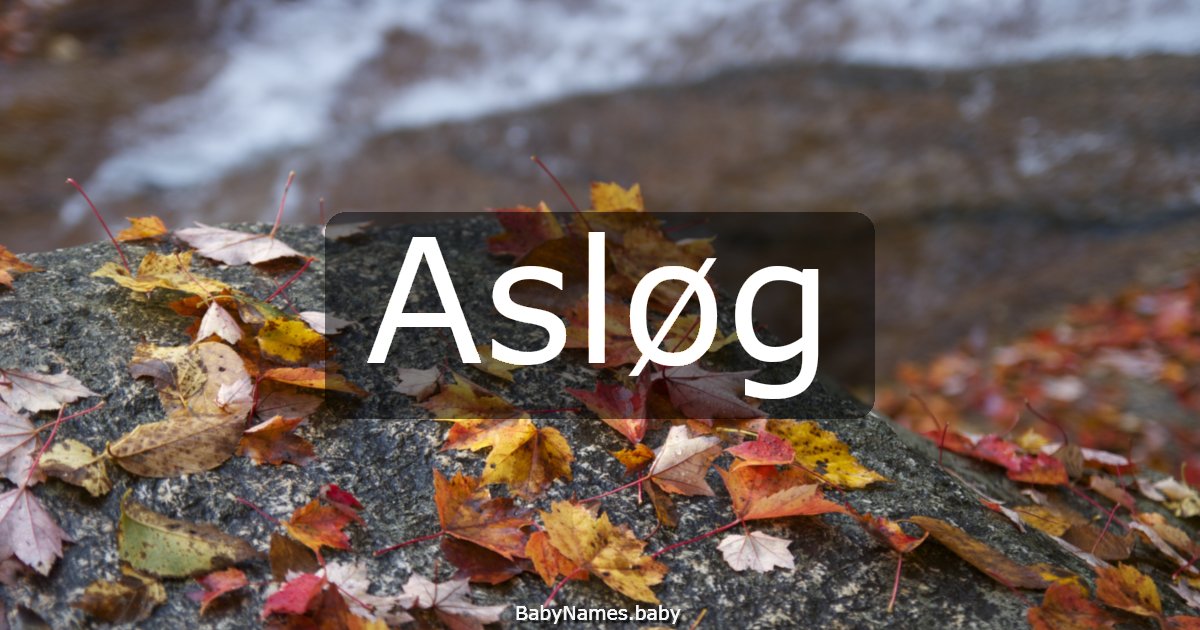 Asløg