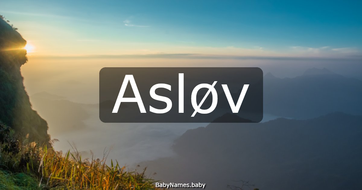 Asløv