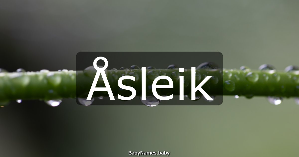 Åsleik