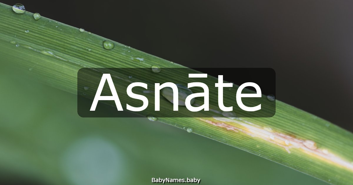 Asnāte