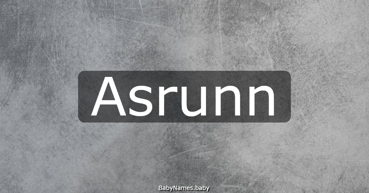 Asrunn