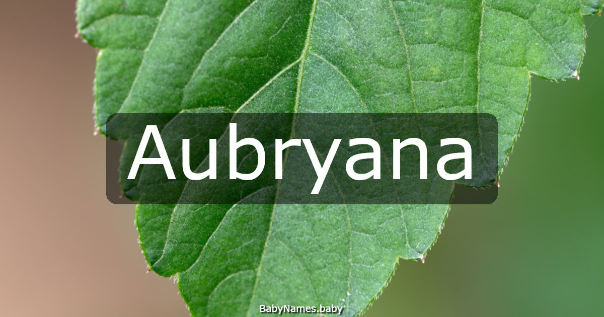 Aubryana
