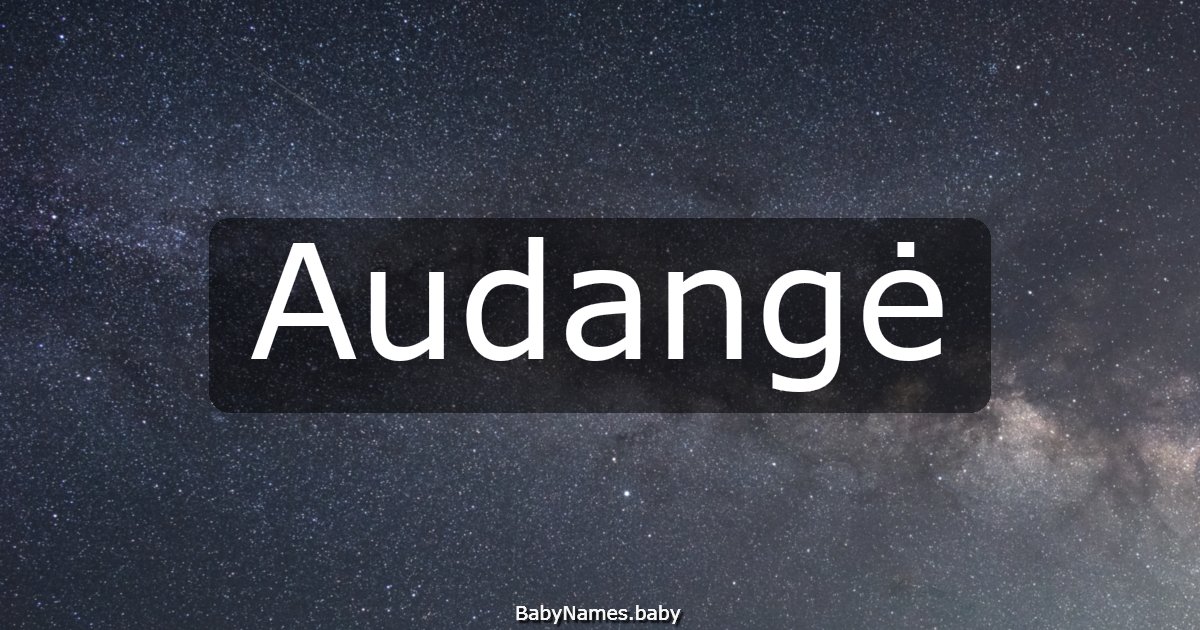 Audangė