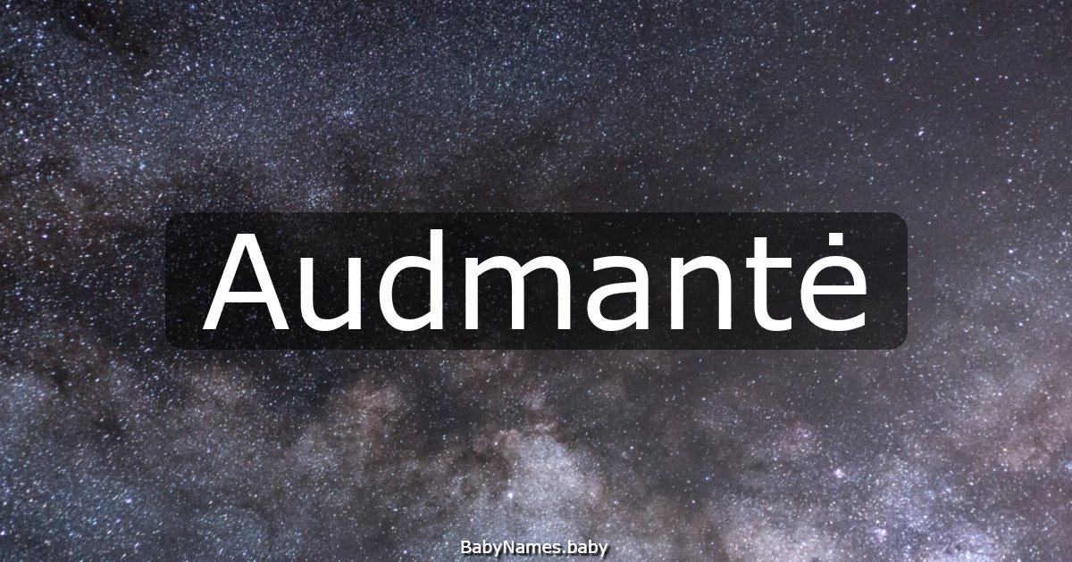 Audmantė