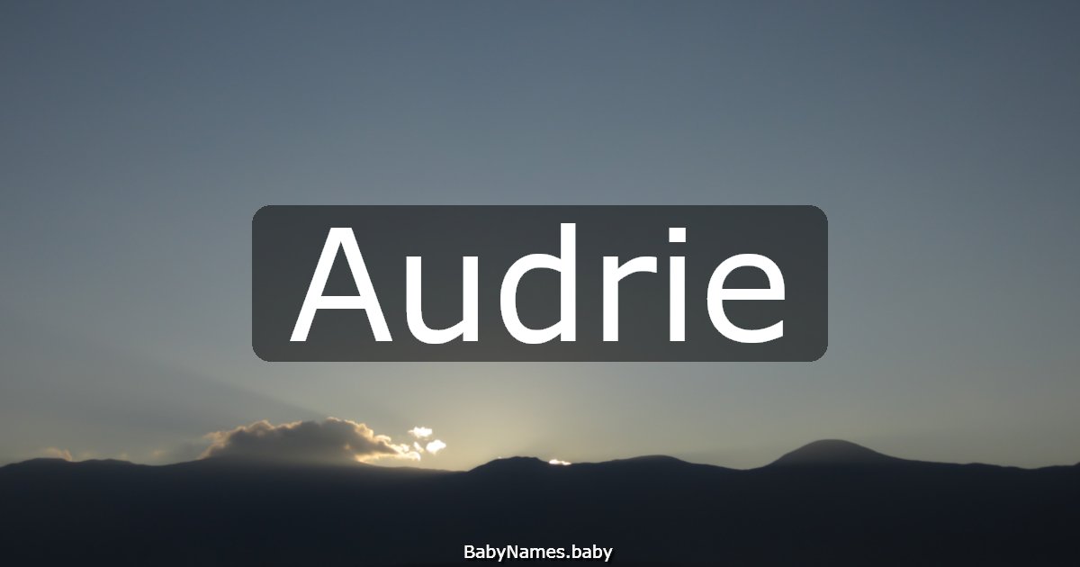 Audrie