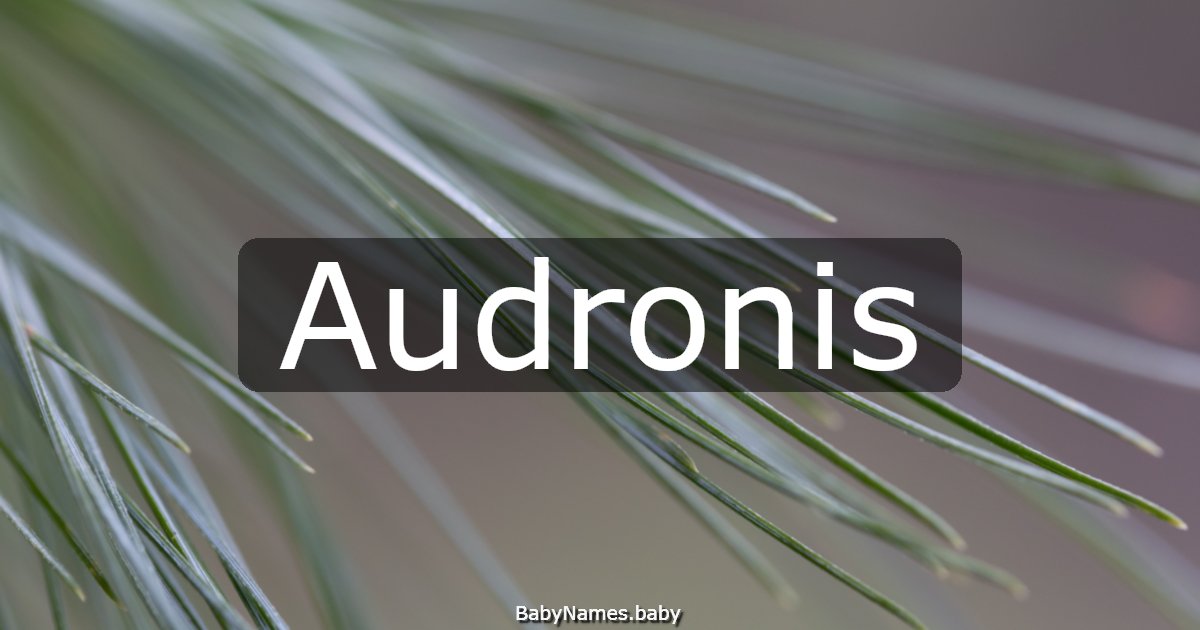 Audronis