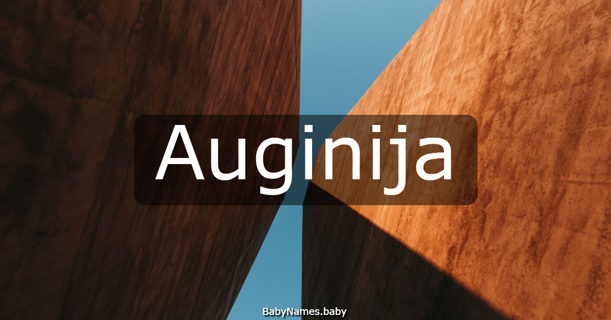 Auginija