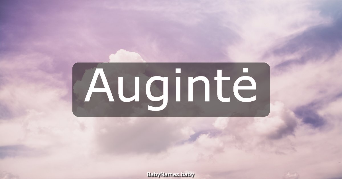 Augintė
