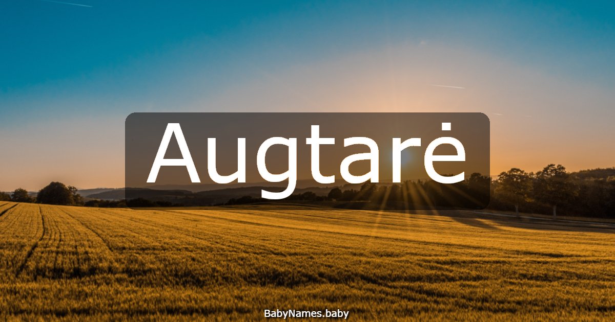 Augtarė