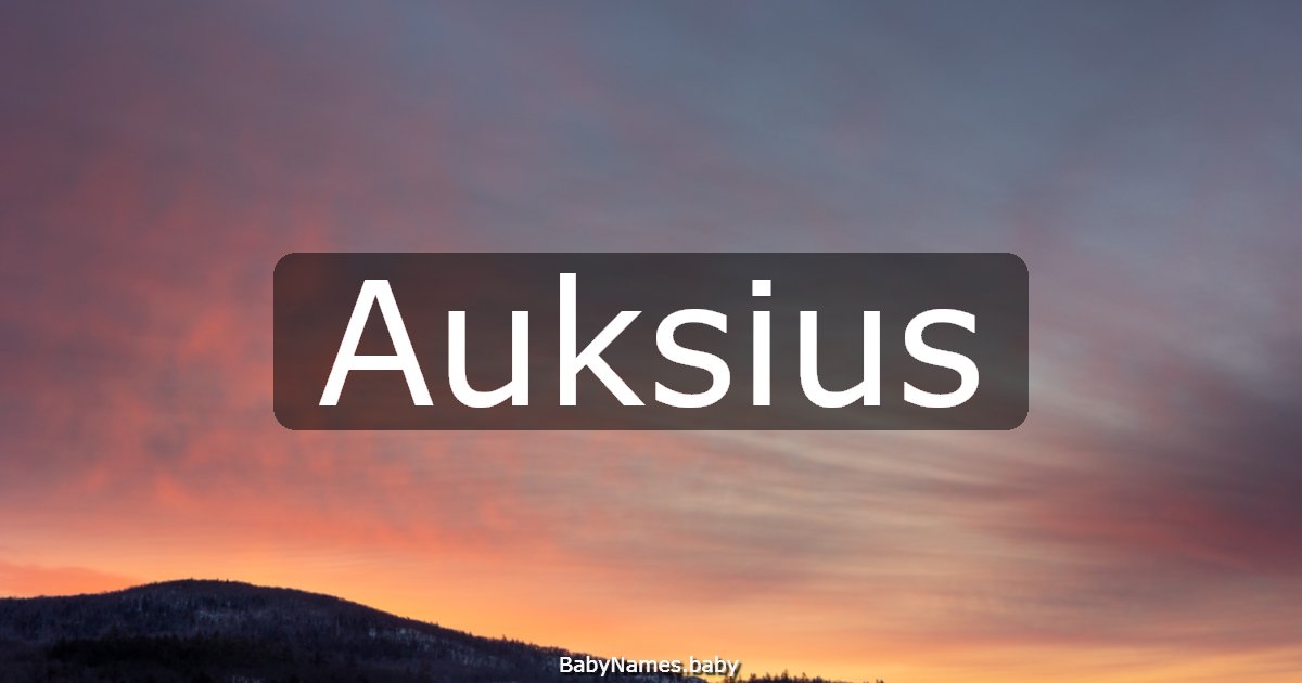 Auksius
