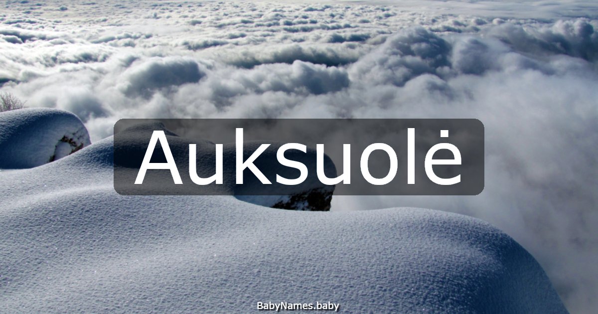 Auksuolė