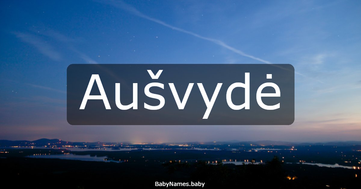 Aušvydė