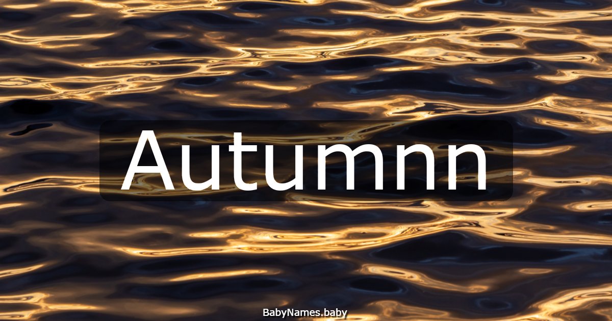 Autumnn