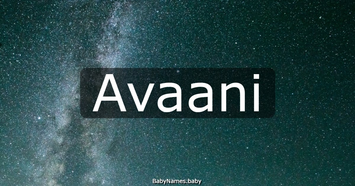 Avaani