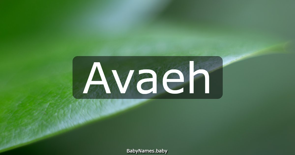 Avaeh