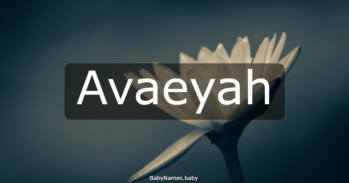 Avaeyah