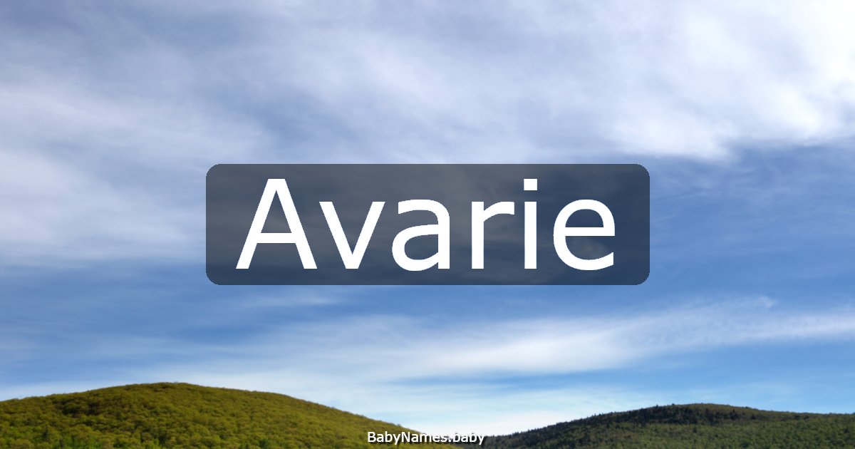Avarie