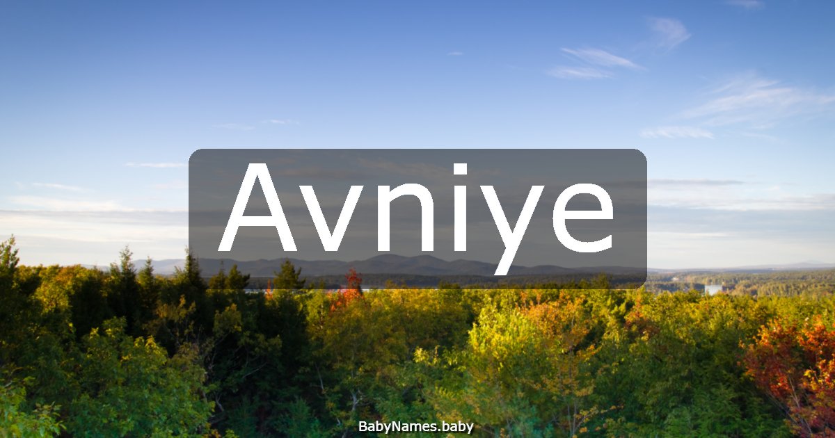 Avniye