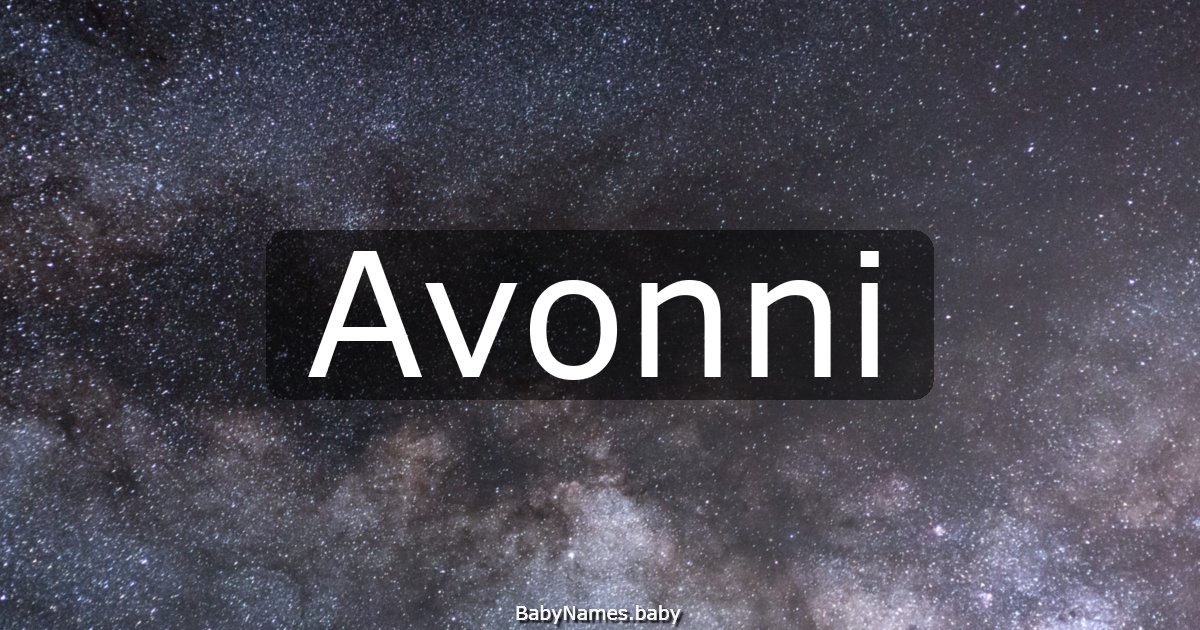 Avonni