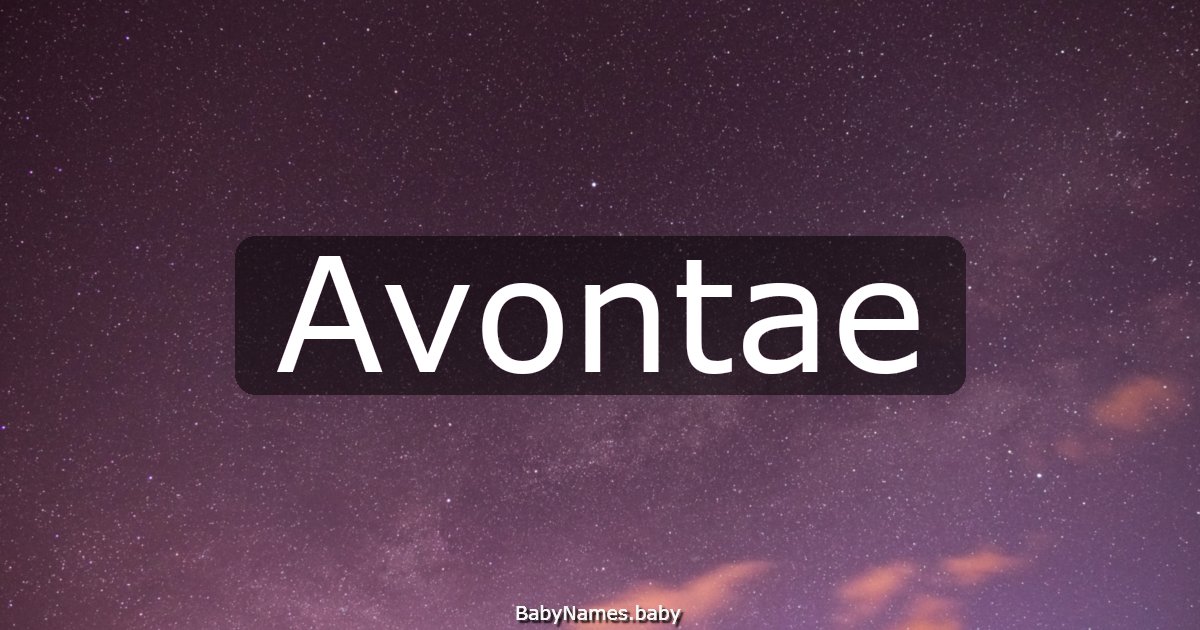 Avontae