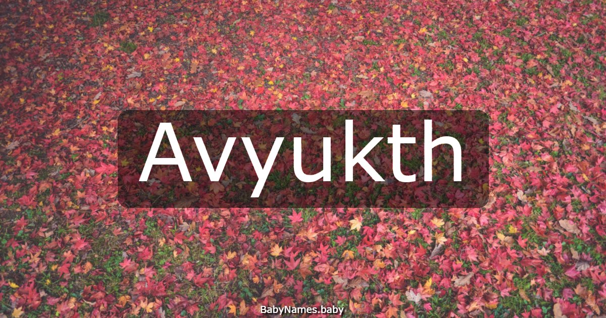Avyukth