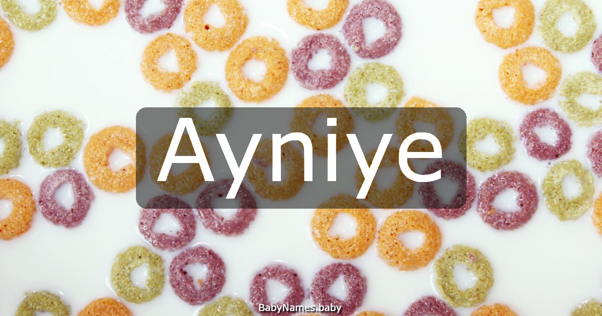 Ayniye