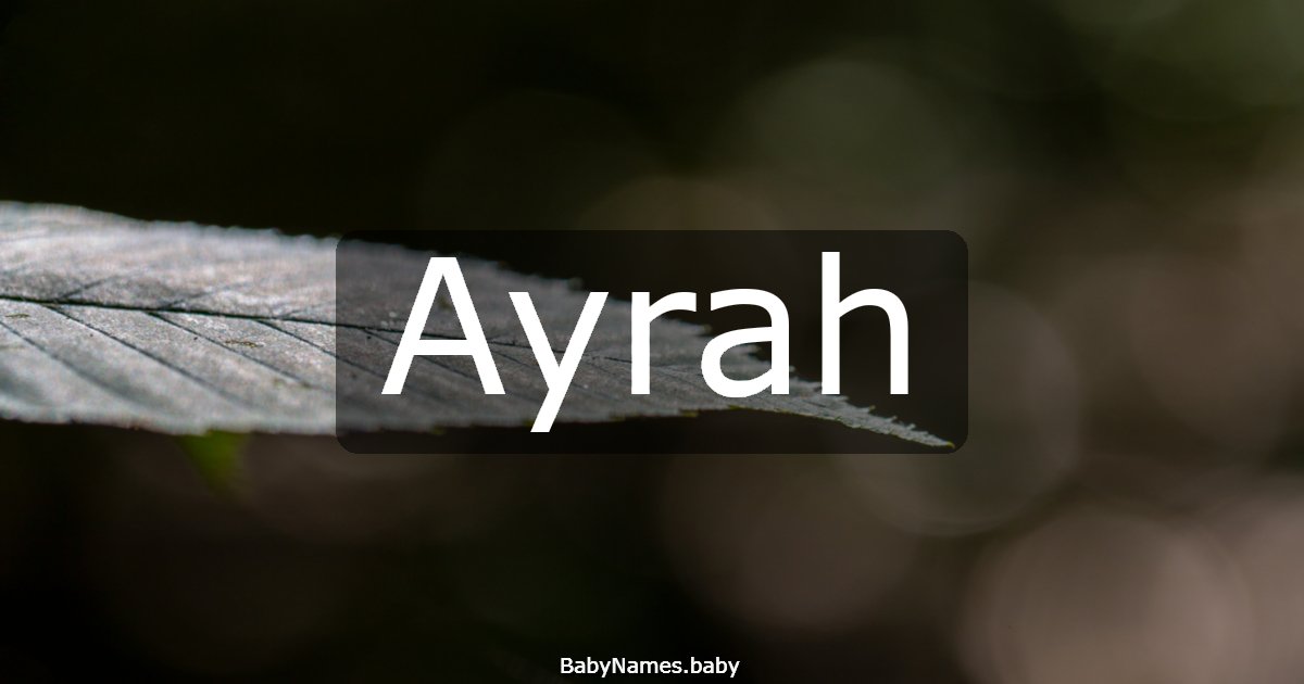 Ayrah
