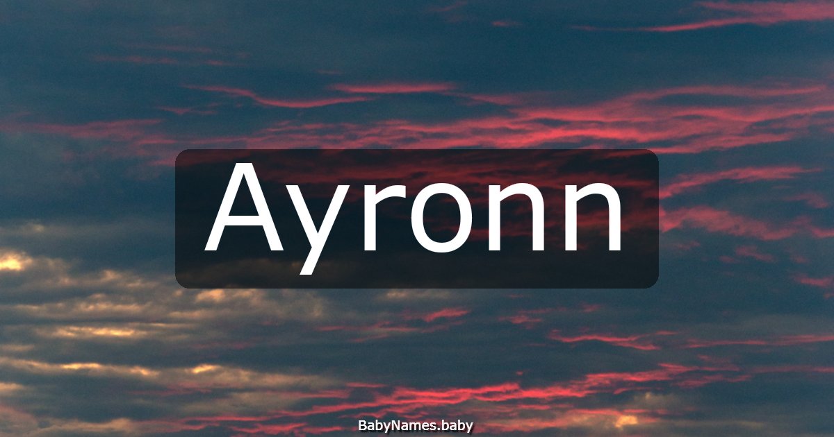 Ayronn