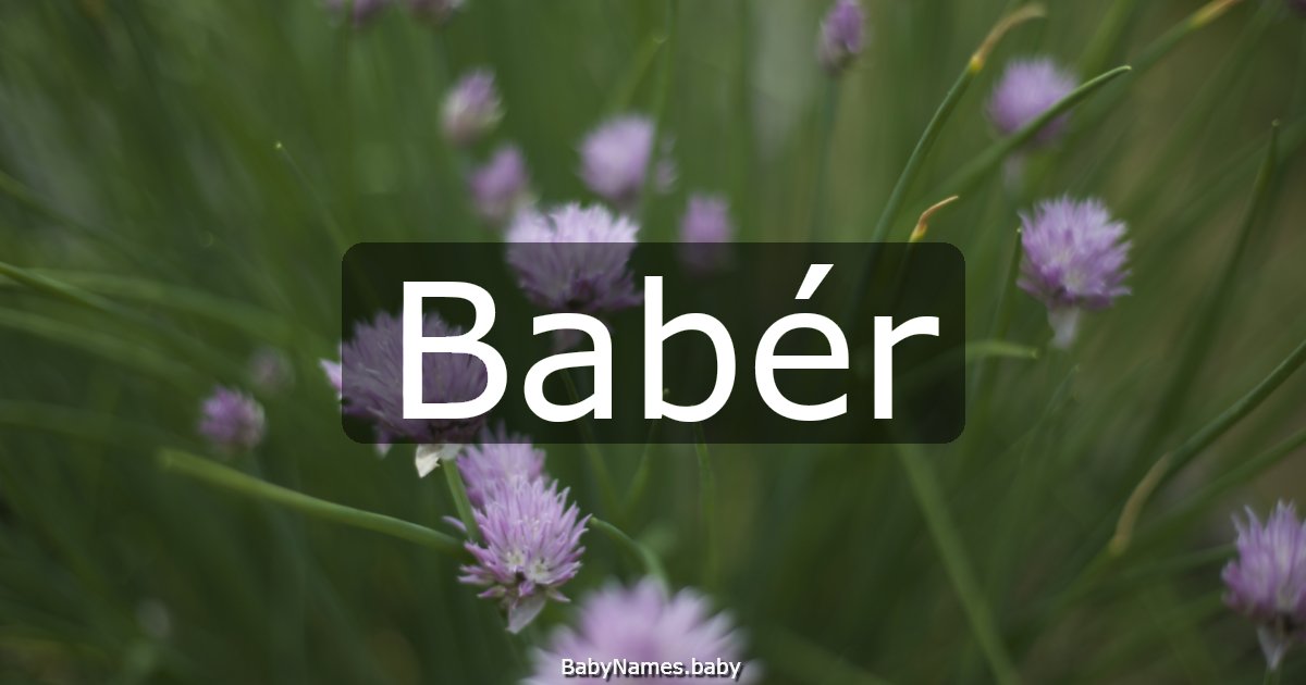 Babér