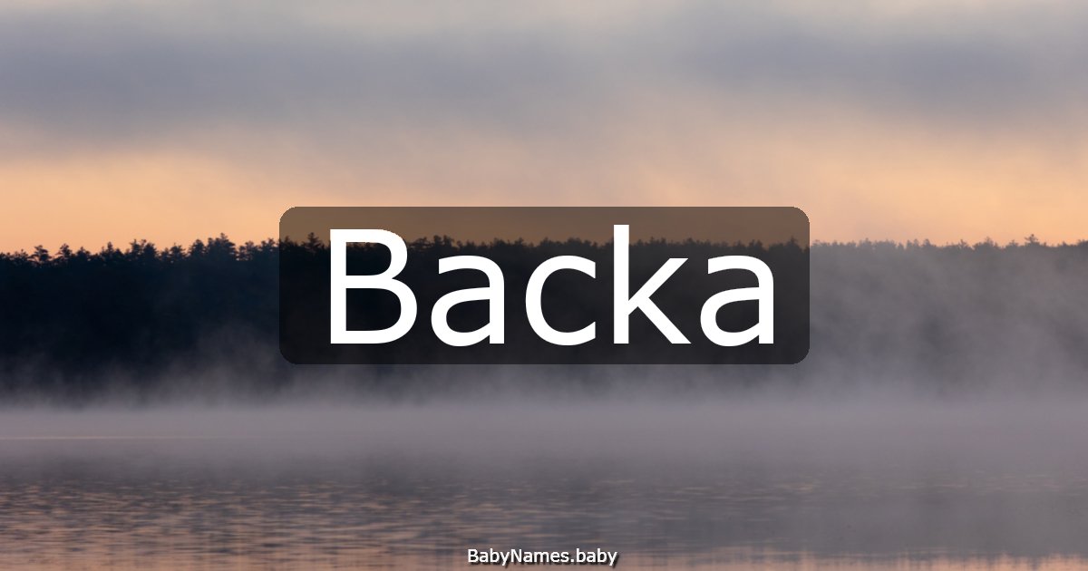 Backa