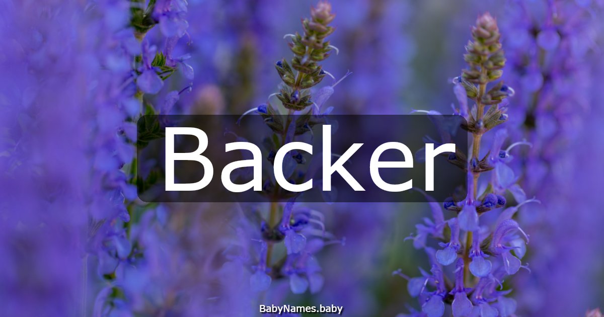 Backer