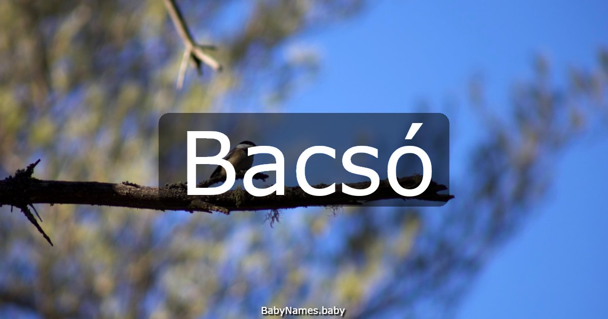 Bacsó